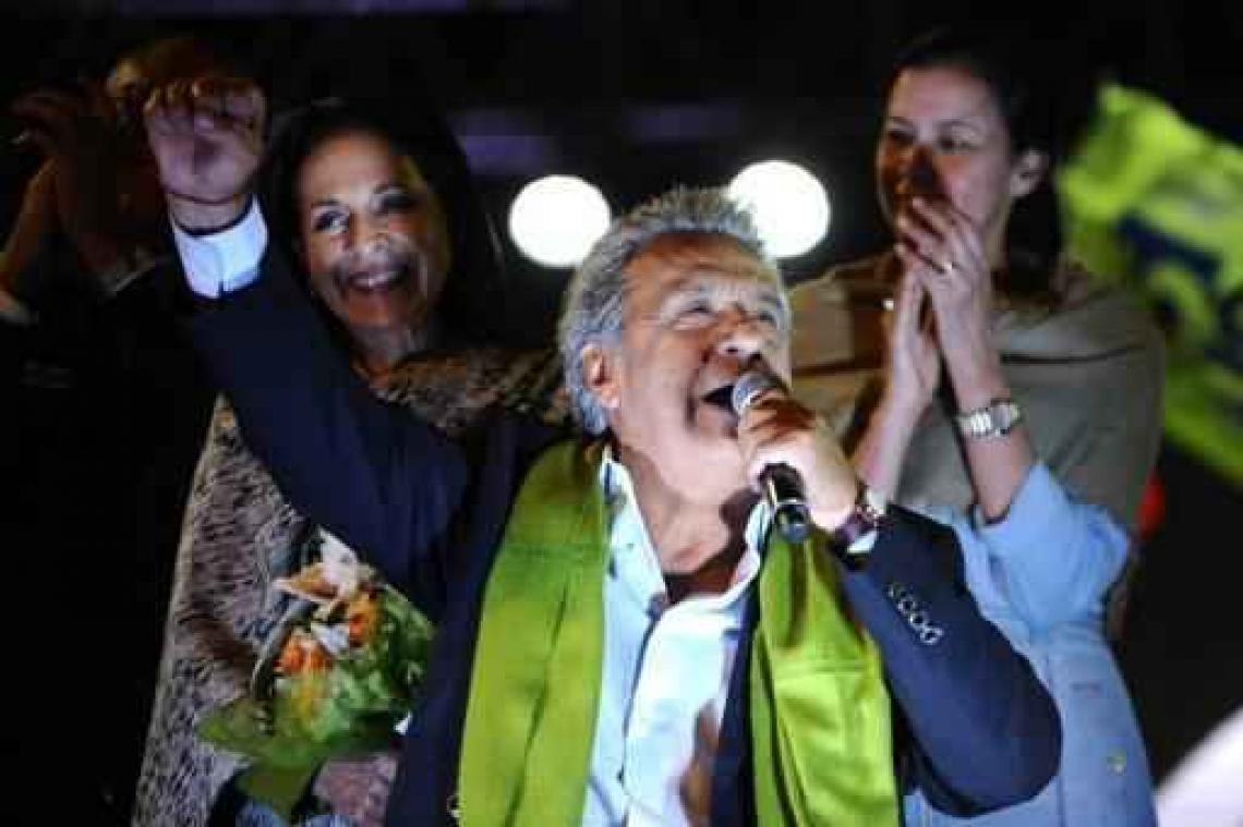 Presidentsverkiezingen Ecuador - Moreno wint volgens voorlopige resultaten nipt, Lasso wil hertelling