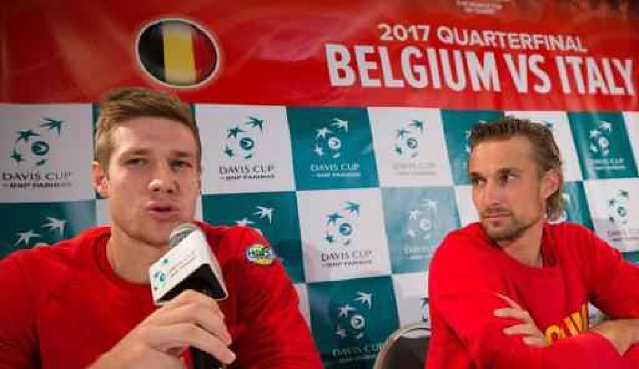 Davis Cup - Bemelmans en De Loore zijn klaar om zaterdag te dubbelen