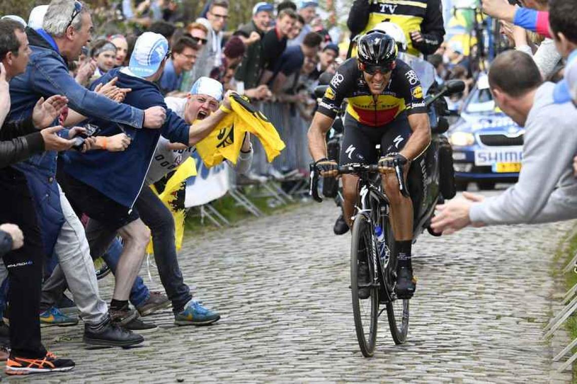 Gilbert komt niet aan de start van Parijs-Roubaix