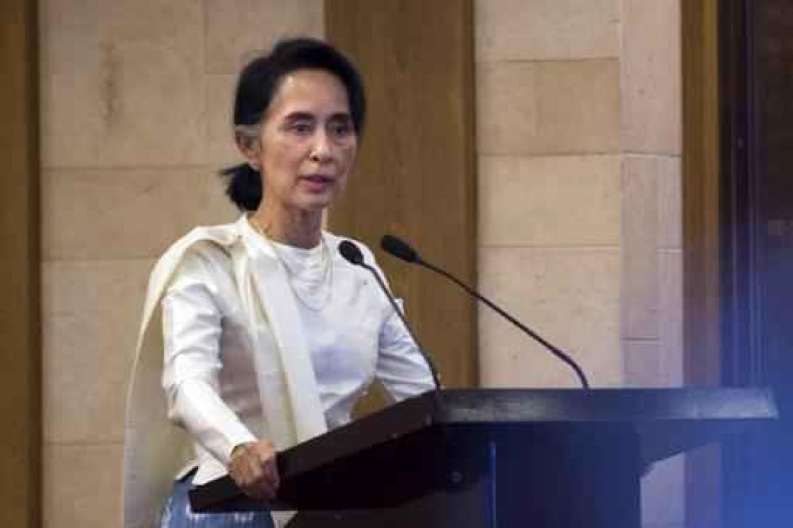 Aung San Suu Kyi ontkent "etnische zuiveringen" op Rohingyas in Myanmar