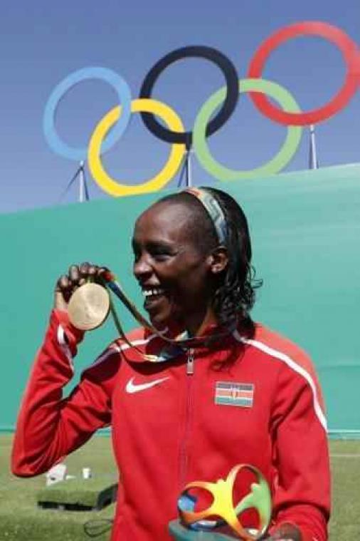 Jemima Sumgong, olympisch kampioene op de marathon, test positief