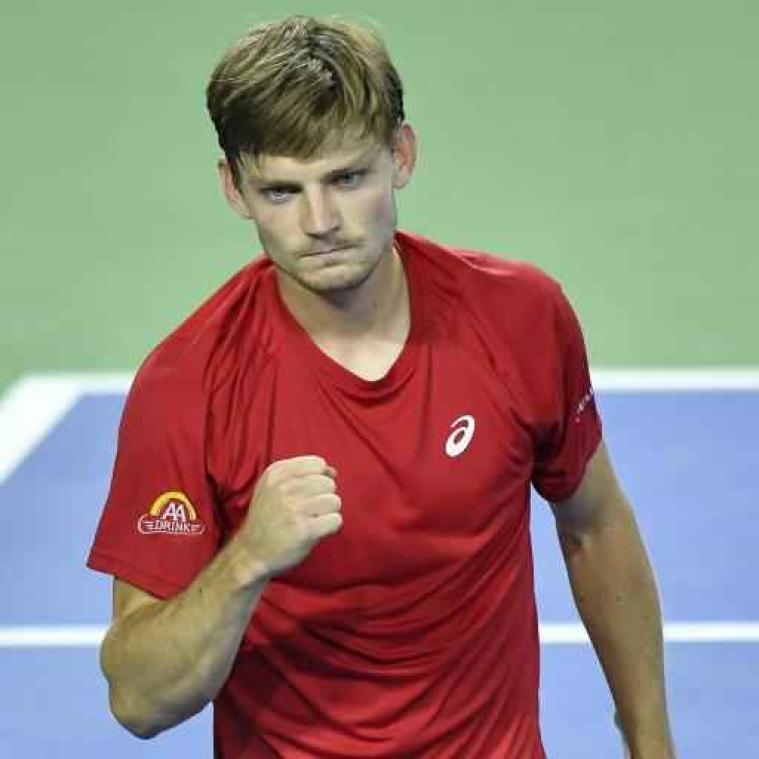 David Goffin bezorgt België 2-0 voorsprong in Davis Cup tegen Italië