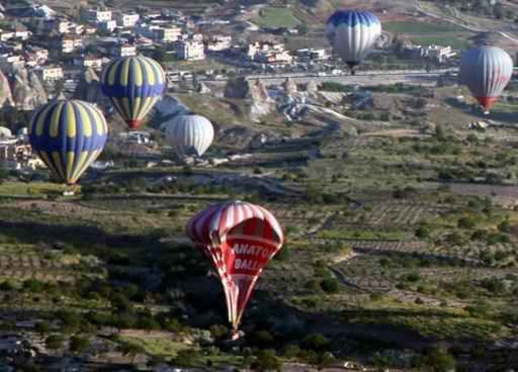 Toerist komt om bij crash van heteluchtballon in Turkije