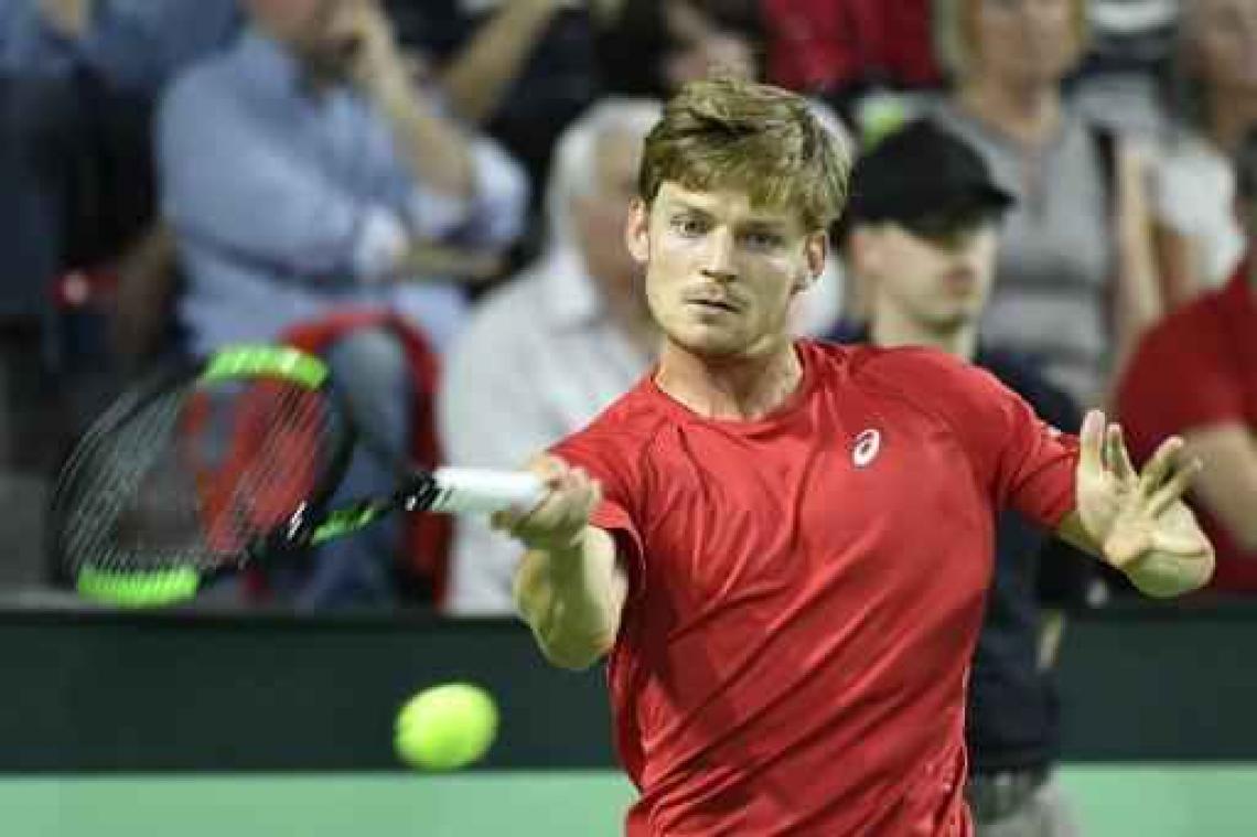 Goffin helpt België met makkelijke zege aan ticket voor halve finales