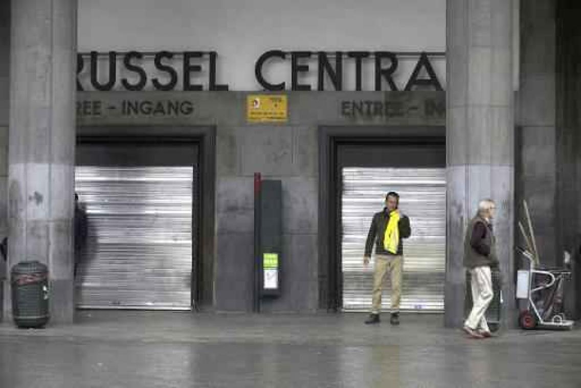Station Brussel-Centraal in de loop van de namiddag opnieuw open