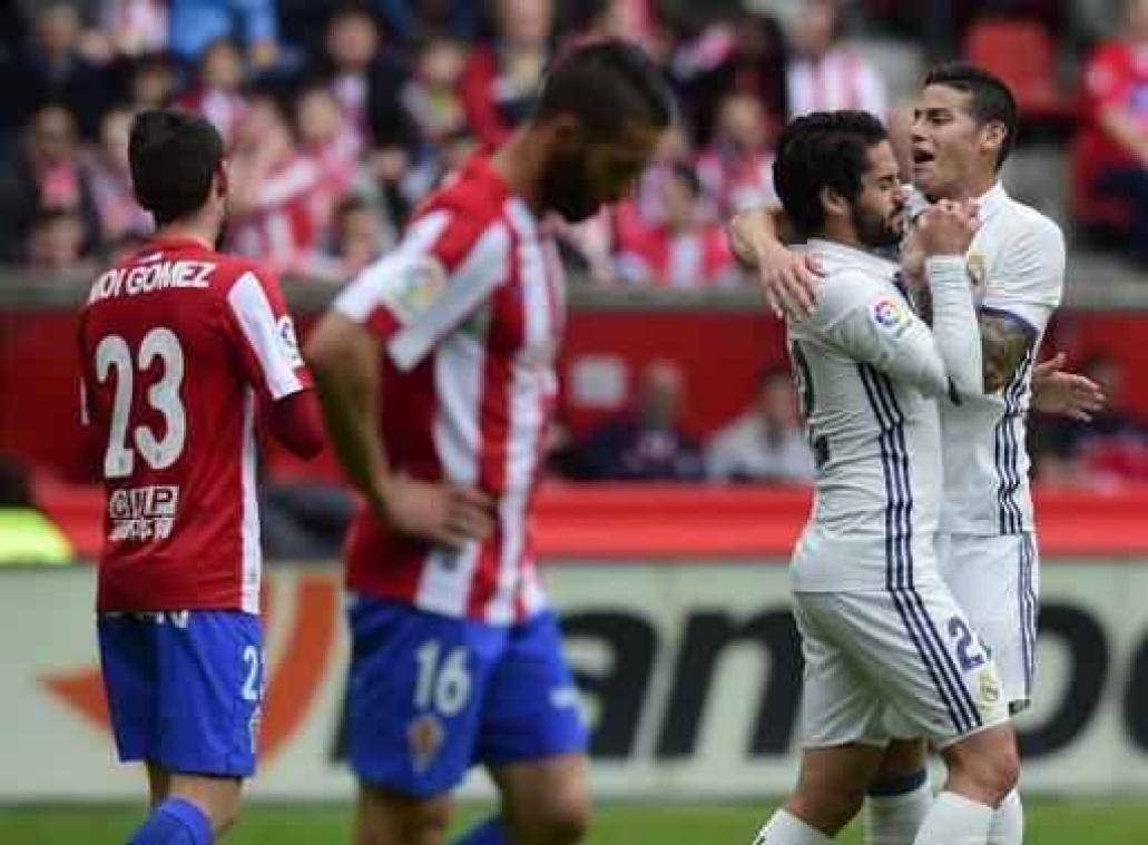Primera Division - Real Madrid wint met B-ploeg op de valreep in Gijon