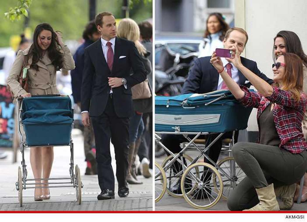 Dubbelgangers prins William en Kate veroorzaken commotie in Londen