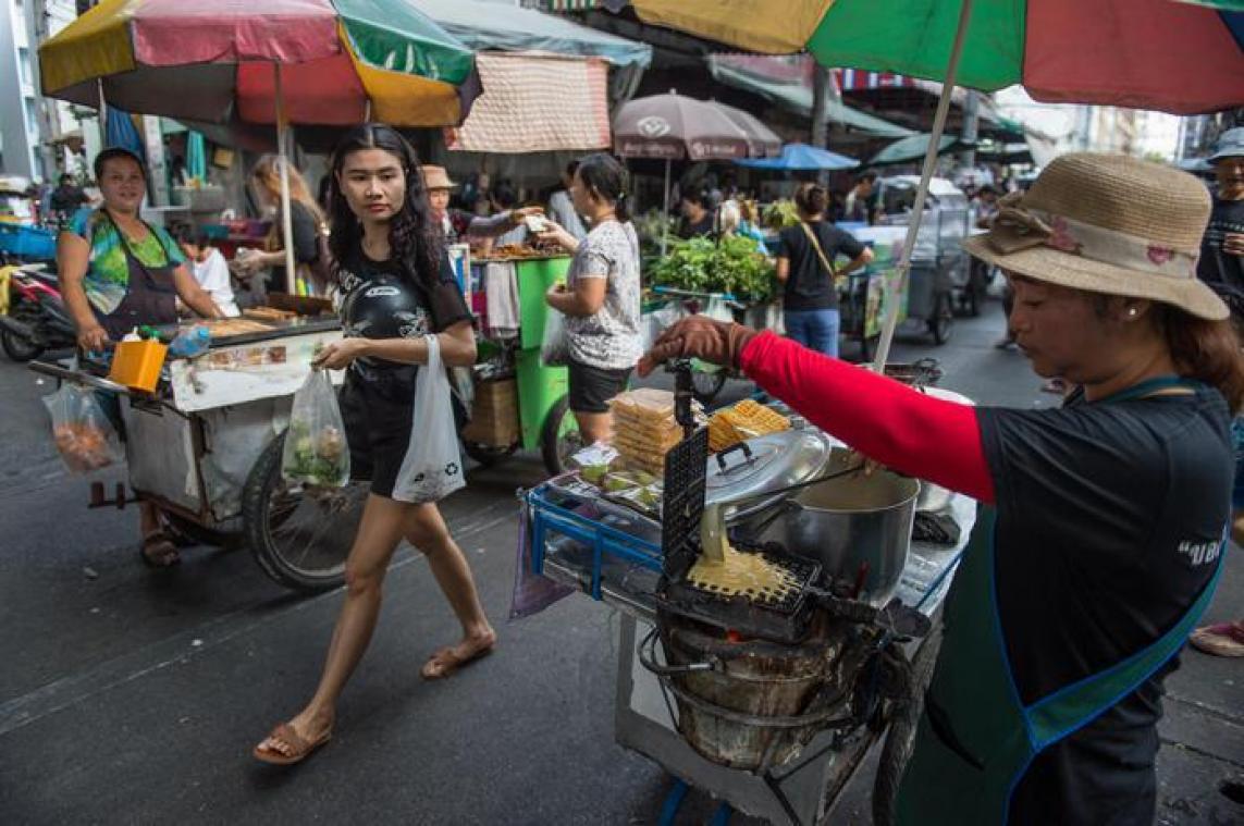 Bangkok bant voedselkraampje  uit de straten