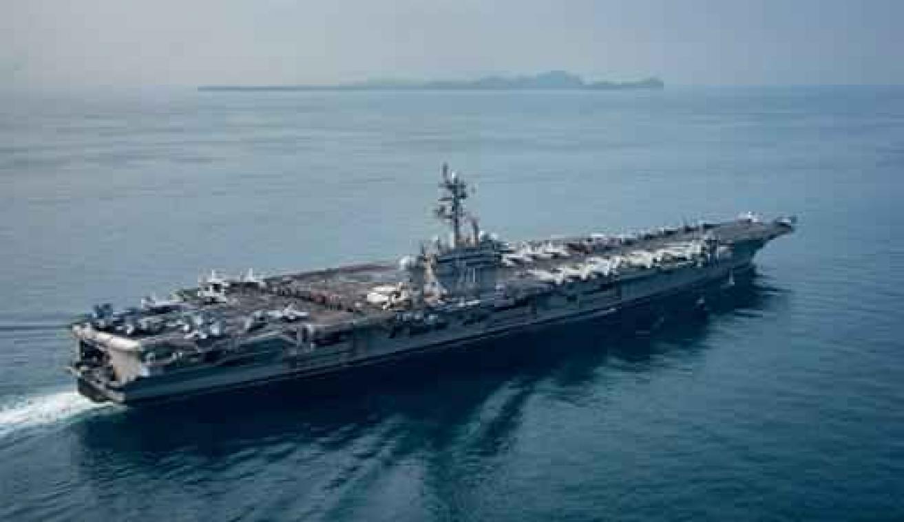 Spanning rond Noord-Korea - Amerikaans vliegdekschip nog niet gearriveerd bij Koreaans schiereiland