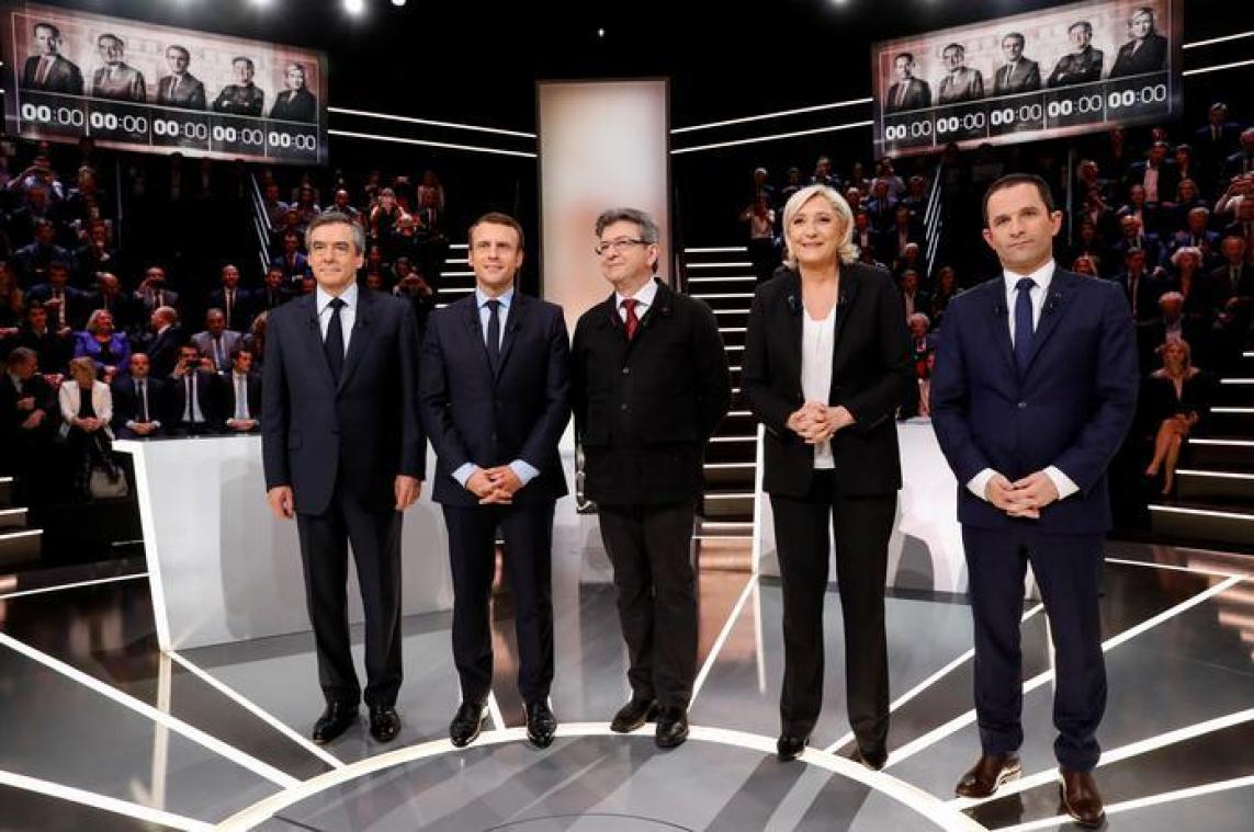 Macron ligt in poleposition