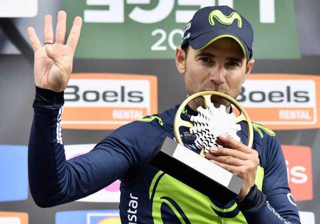 Valverde pakt vierde zege in Luik-Bastenaken-Luik