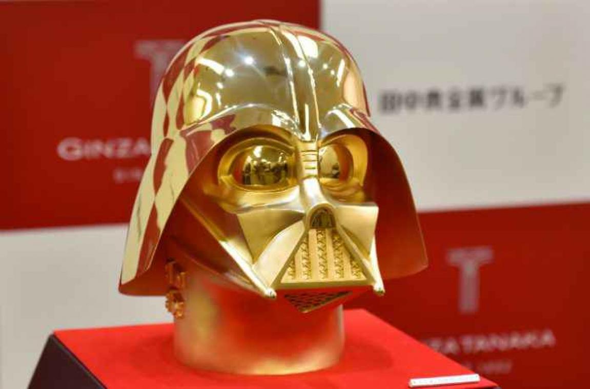 Gouden Darth Vader-helm te koop voor 1,3 miljoen euro