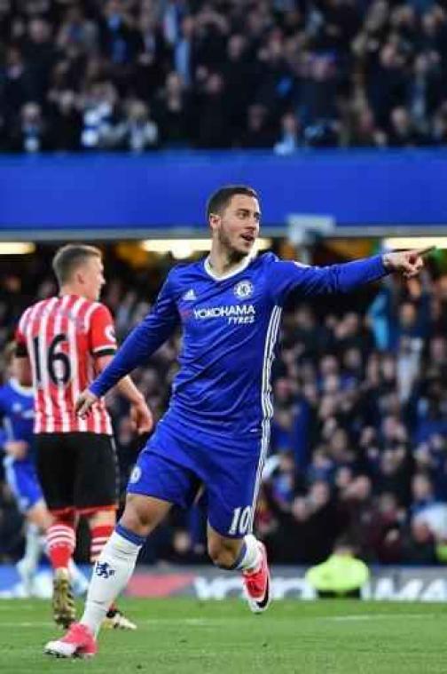 Belgen in het buitenland - Scorende Eden Hazard en Chelsea laten zich niet verrassen door Southampton