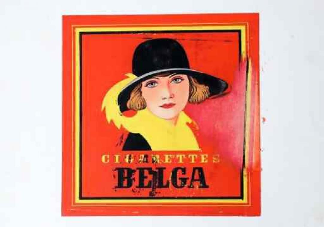 Origineel ontwerp embleem Belga-sigaretten geveild voor 5.200 euro