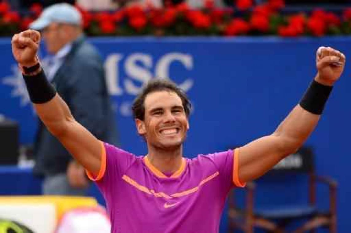 ATP Barcelona - Rafael Nadal steekt toernooizege tiende keer op zak