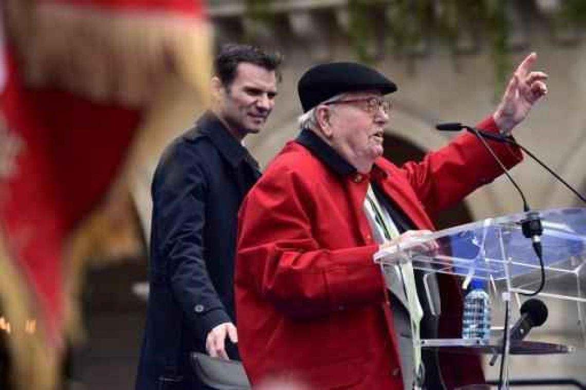 FN-stichter Jean-Marie Le Pen verdedigt nationalisme
