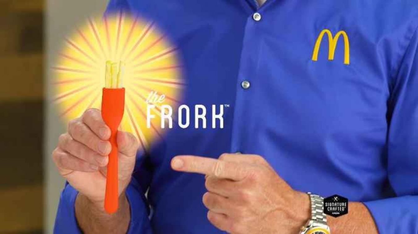 McDonald's lanceert de frork, een eetbare vork