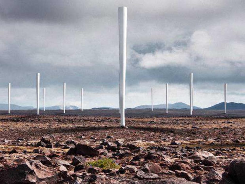 Deze windmolens zonder wieken genereren elektriciteit door te schudden