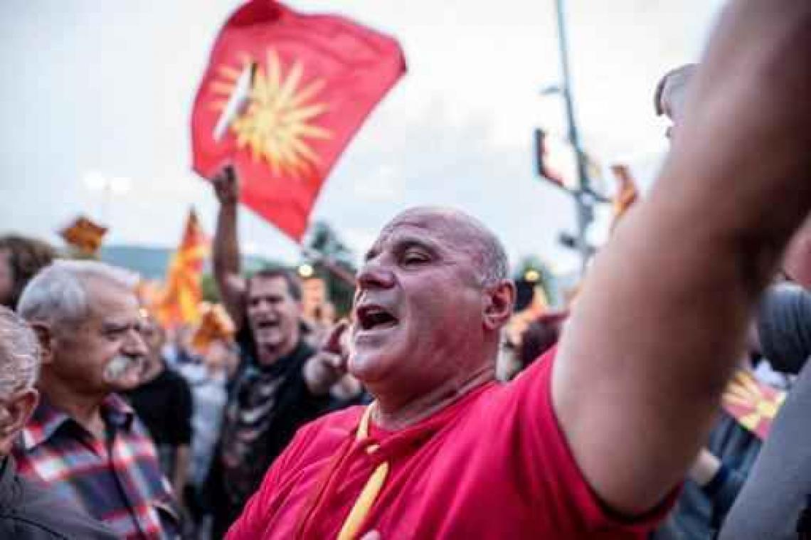 Rechtse aanhangers opnieuw de straat op in Skopje