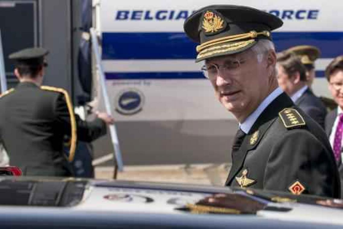 Koning Filip bezoekt Navo-spierballengerol in Litouwen