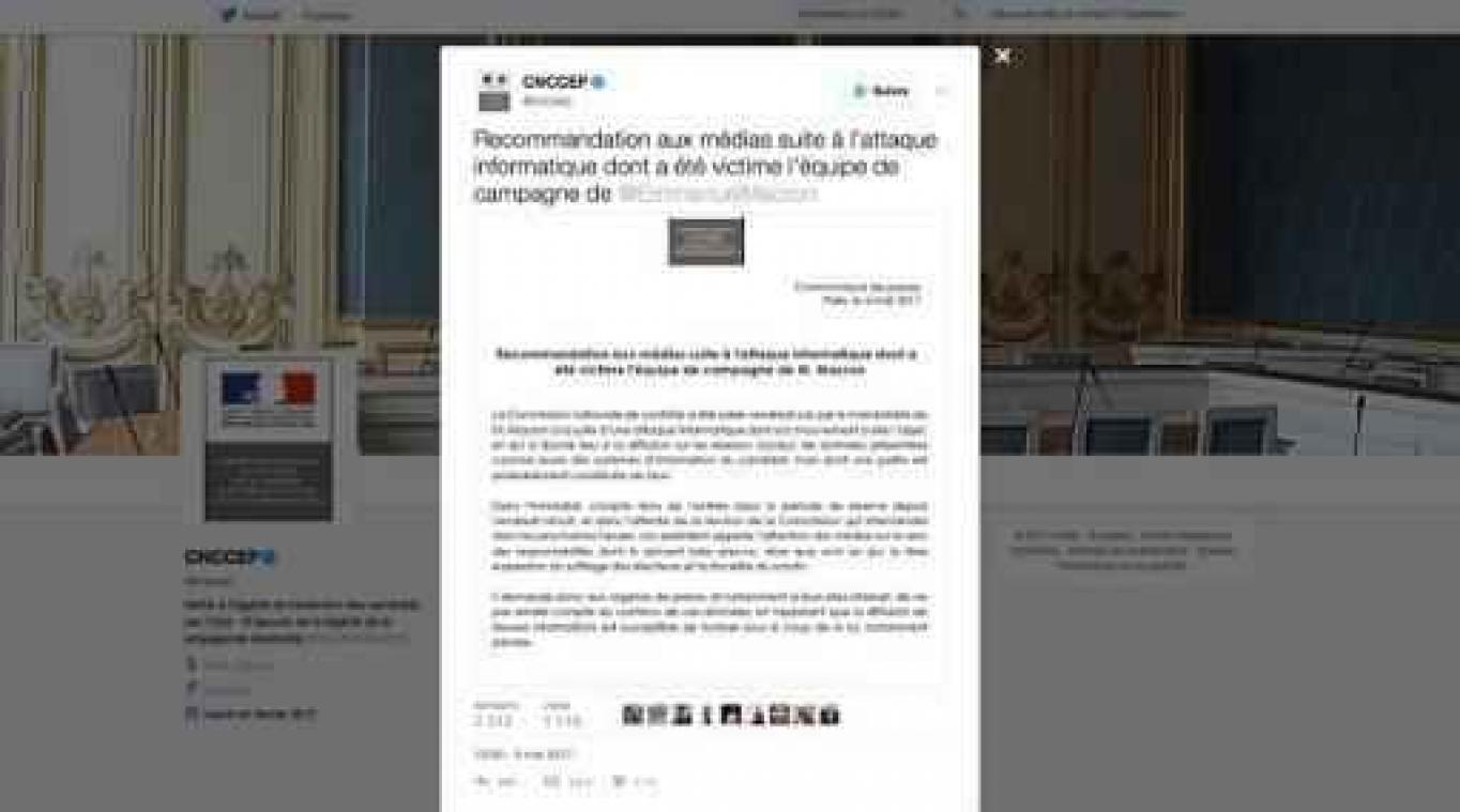 Macron werd door Russen gehackt