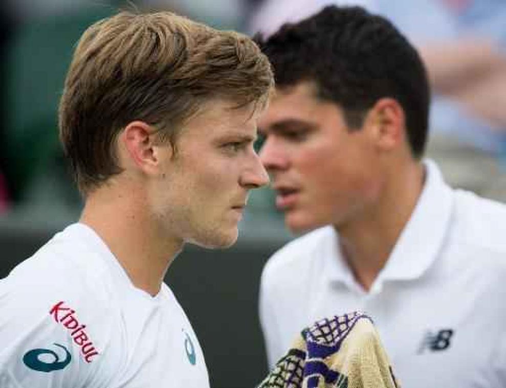 David Goffin in achtste finales tegen Milos Raonic