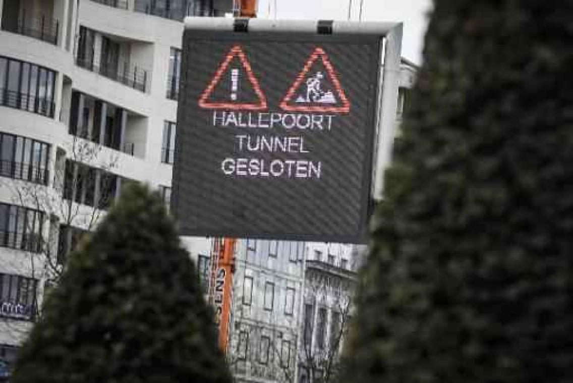 Hallepoorttunnel sluit opnieuw volledig op 19 mei vanwege waterdichtingswerken