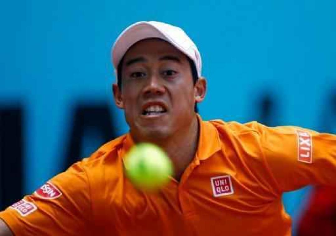 Kei Nishikori geeft forfait voor kwartfinale tegen Novak Djokovic