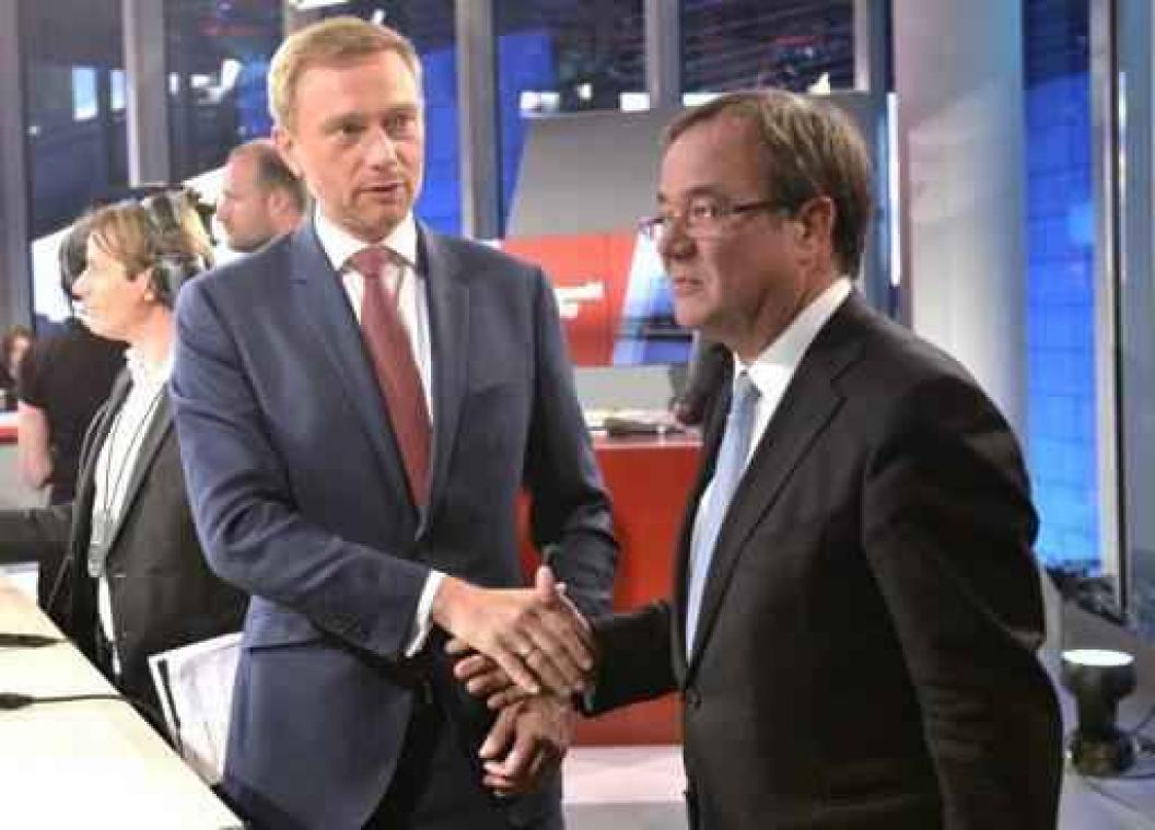 Verkiezingen Duitsland - CDU ook na bekendmaking eerste officiële resultaten winnaar in Noordrijn-Westfalen