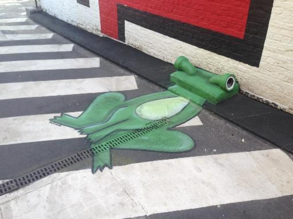 Franse straatartiest Oakoak versiert Brusselse Sint-Katelijnewijk