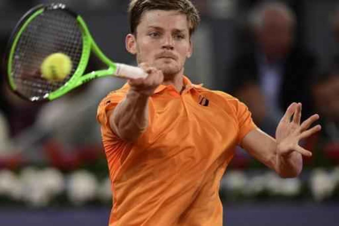ATP Rome - David Goffin bereikt tweede ronde