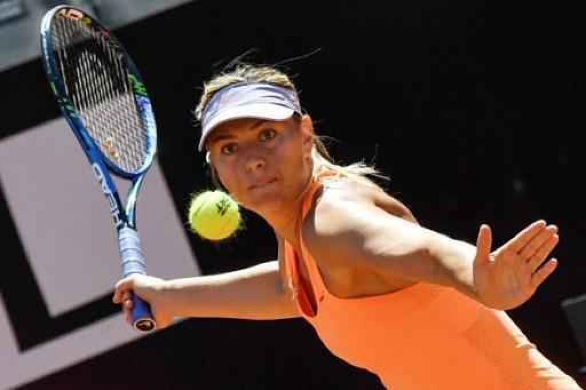 WTA Rome - Maria Sharapova al minstens zeker van plaats in kwalificaties Wimbledon