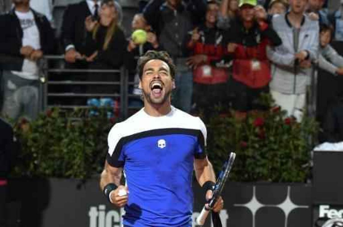ATP Rome - Fabio Fognini schakelt titelverdediger Andy Murray uit