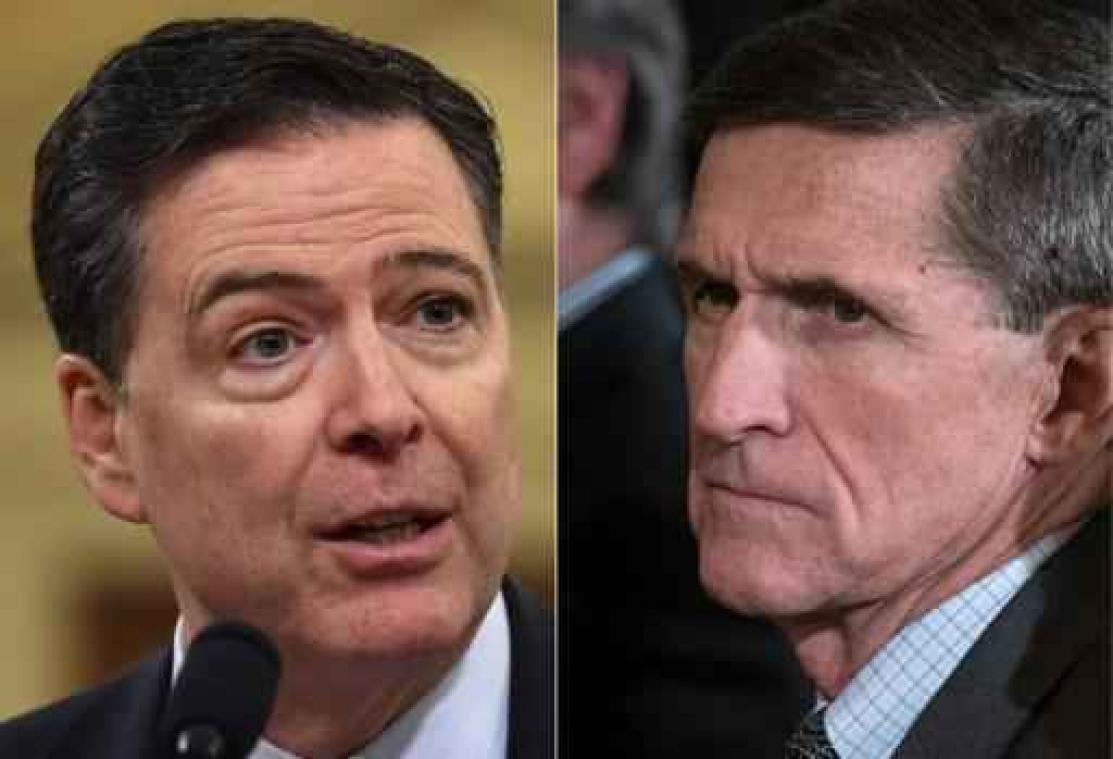 Trump zou aan Comey hebben gevraagd om onderzoek naar Flynn stop te zetten