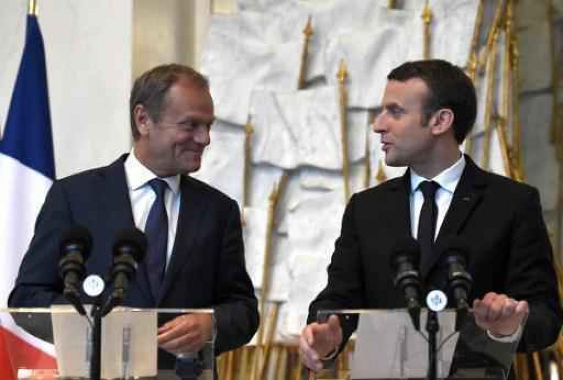 Macron rekent op Tusk om de "wederopbouw" van Europa nog verder te drijven