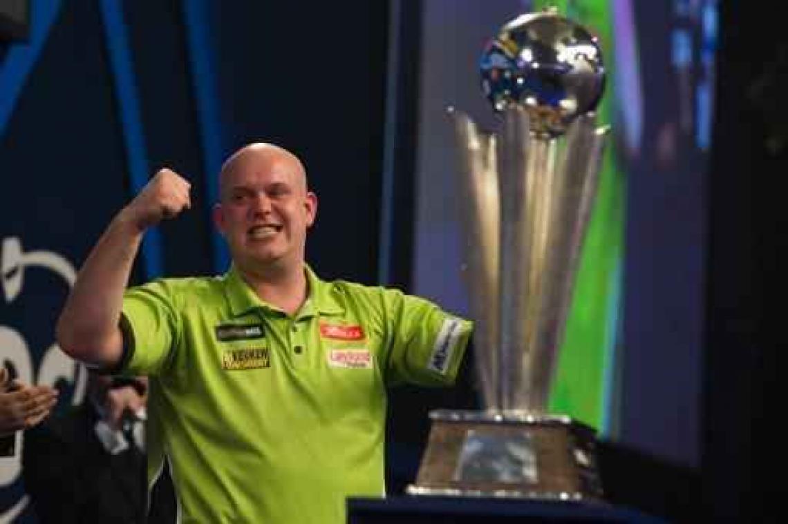 Premier League darts - Michael Van Gerwen verlengt titel na inhaalrace