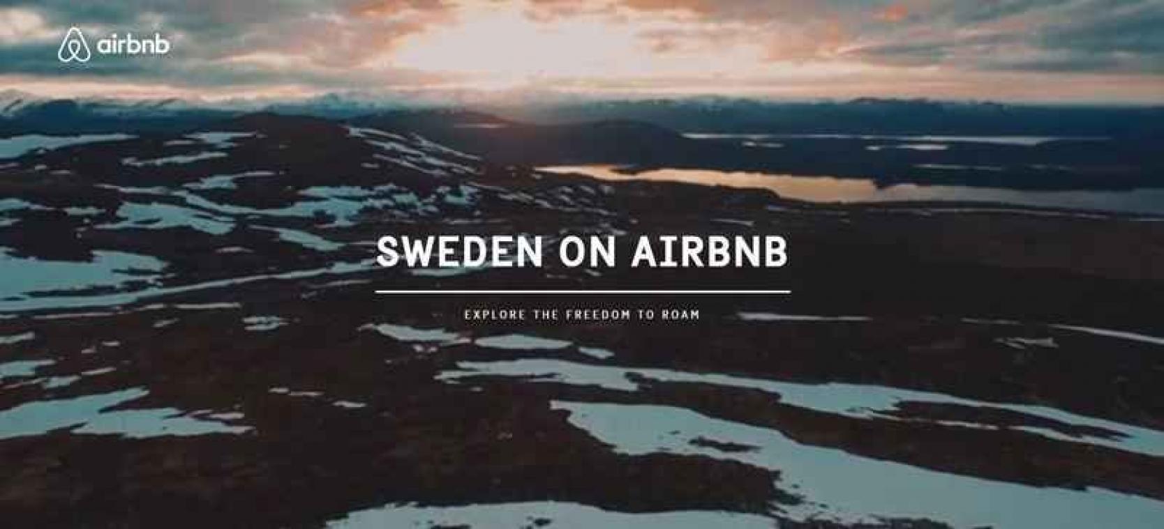 Het land Zweden staat nu op Airbnb