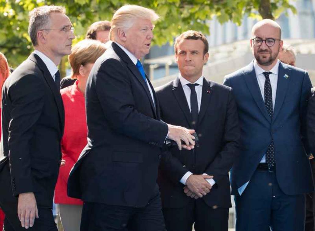 Bolwassing door Trump brengt Michel niet van de wijs
