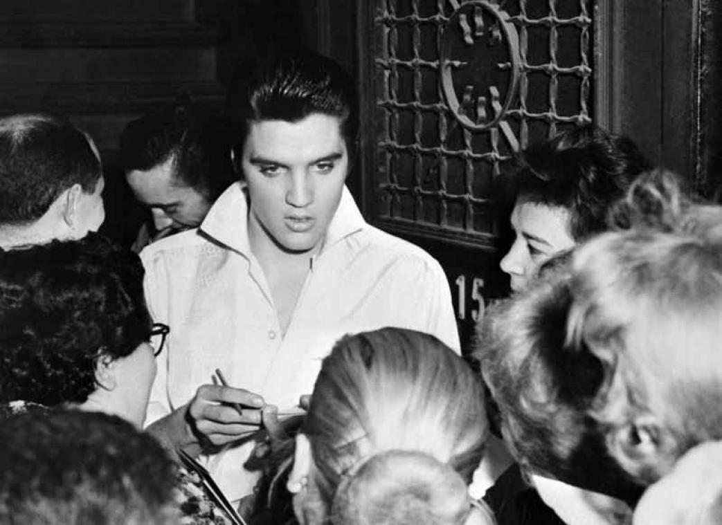 Privévliegtuig van Elvis Presley geveild