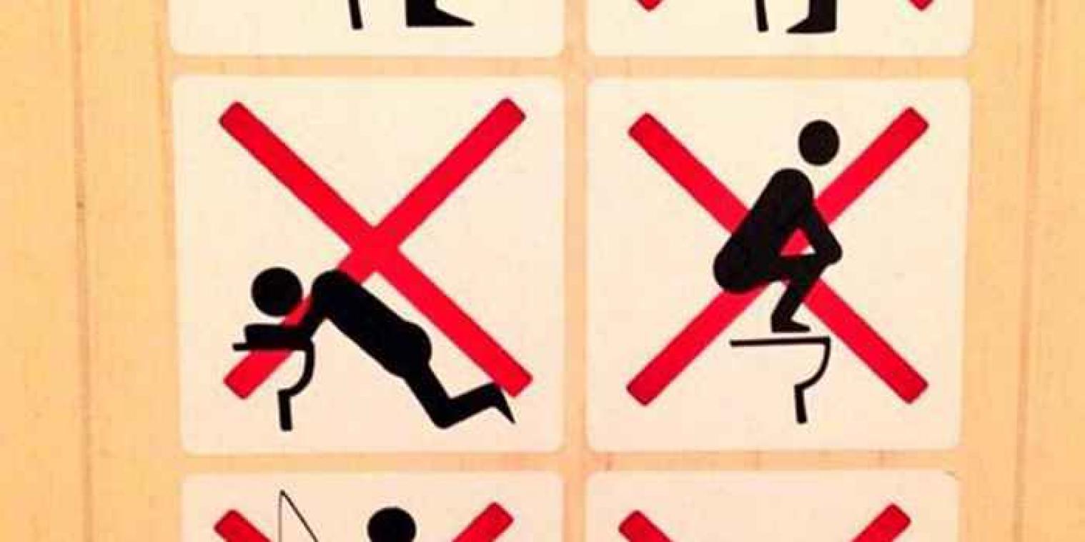 Wat er allemaal verboden is op het toilet in Sotsji