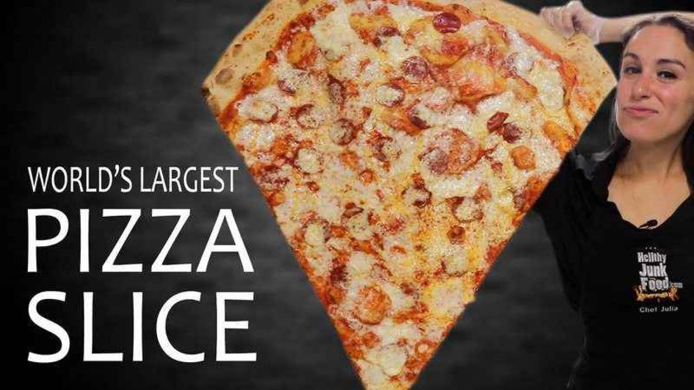 Zo maak je s werelds grootste pizzapunt