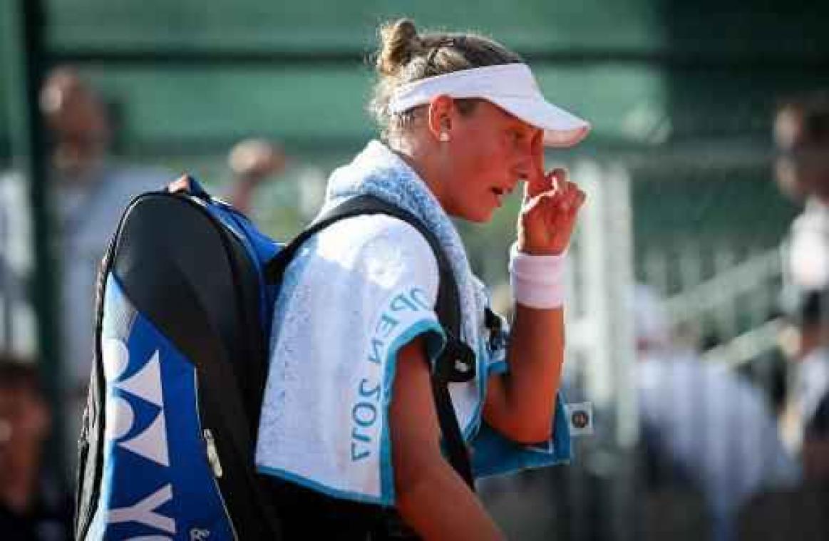 Yanina Wickmayer strandt in tweede ronde dubbeltoernooi Roland Garros