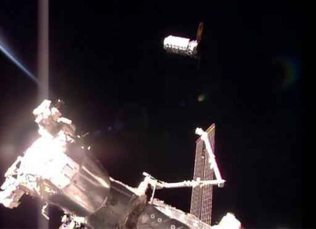 Amerikaanse ruimtecargo Cygnus losgekoppeld van internationaal ruimtestation
