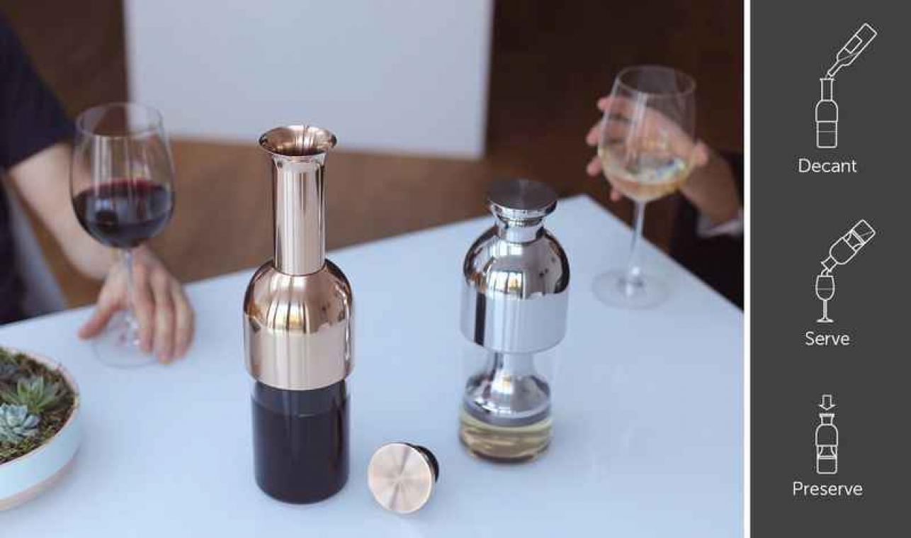 Dankzij dit nieuwe gadget kan je langer een geopende fles wijn bewaren