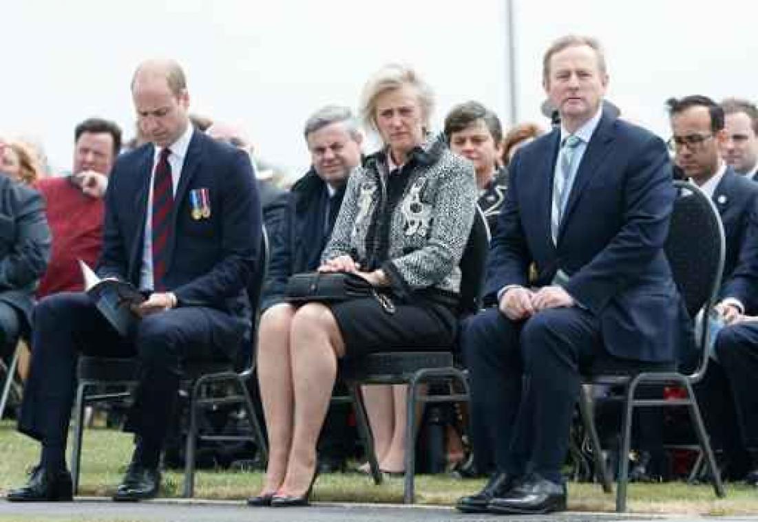 Brits-Ierse herdenking in het Peace Park in Mesen