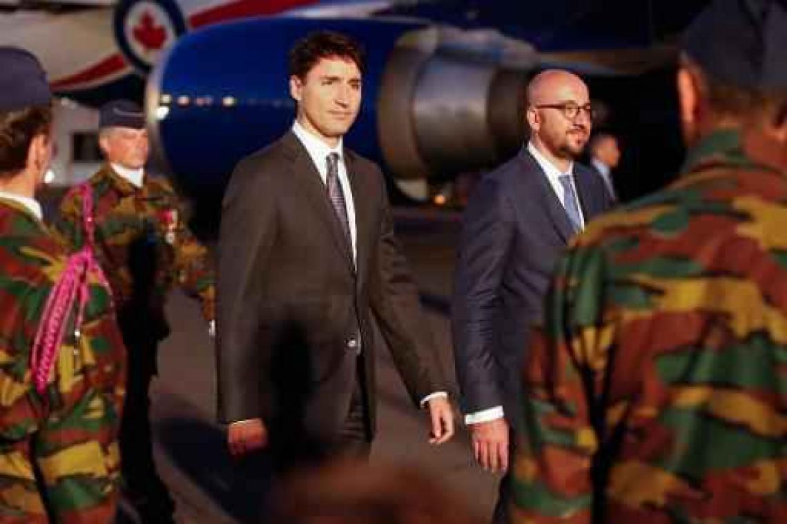 Premier Michel ontmoet Justin Trudeau tijdens komend bezoek aan Canada