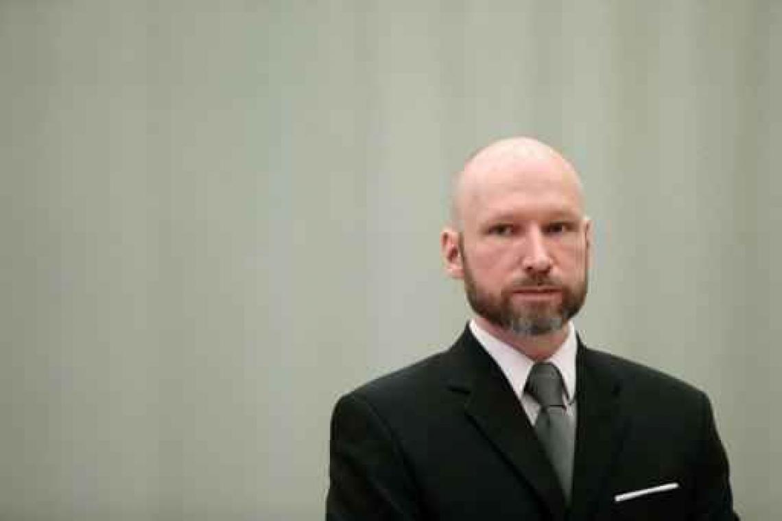 Massamoordenaar Breivik vangt bot bij Noors hooggerechtshof