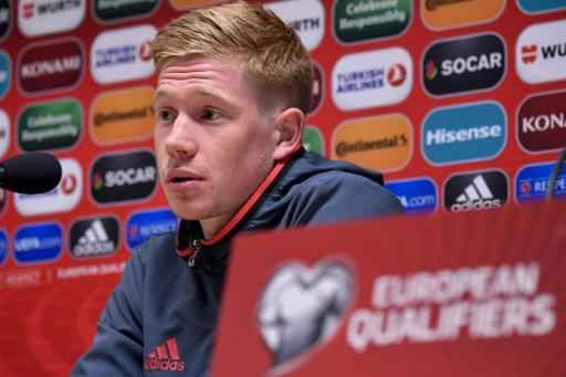 Ook Kevin De Bruyne verwacht geen 8-1 zege tegen Estland
