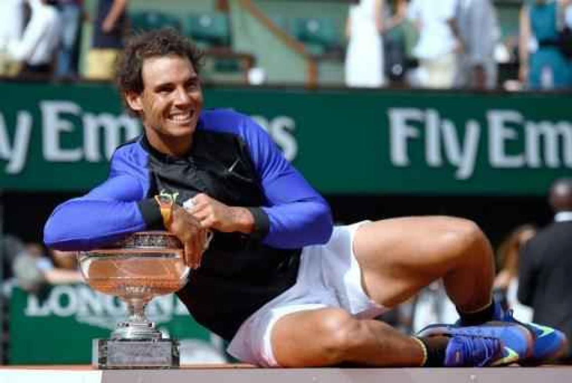 Roland Garros - Nadal reageert emotioneel na 'Decima'