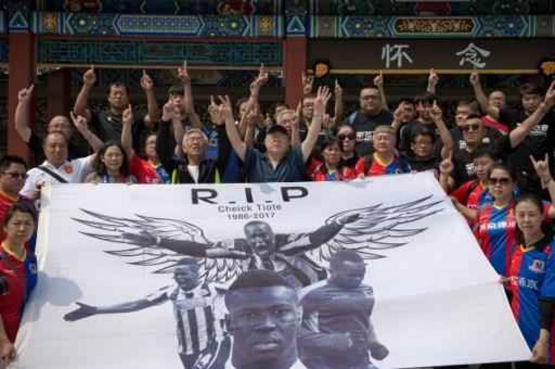 Cheick Tioté is herdacht in Peking